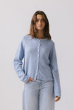 Azuline Knit Cardigan in Powder Blue