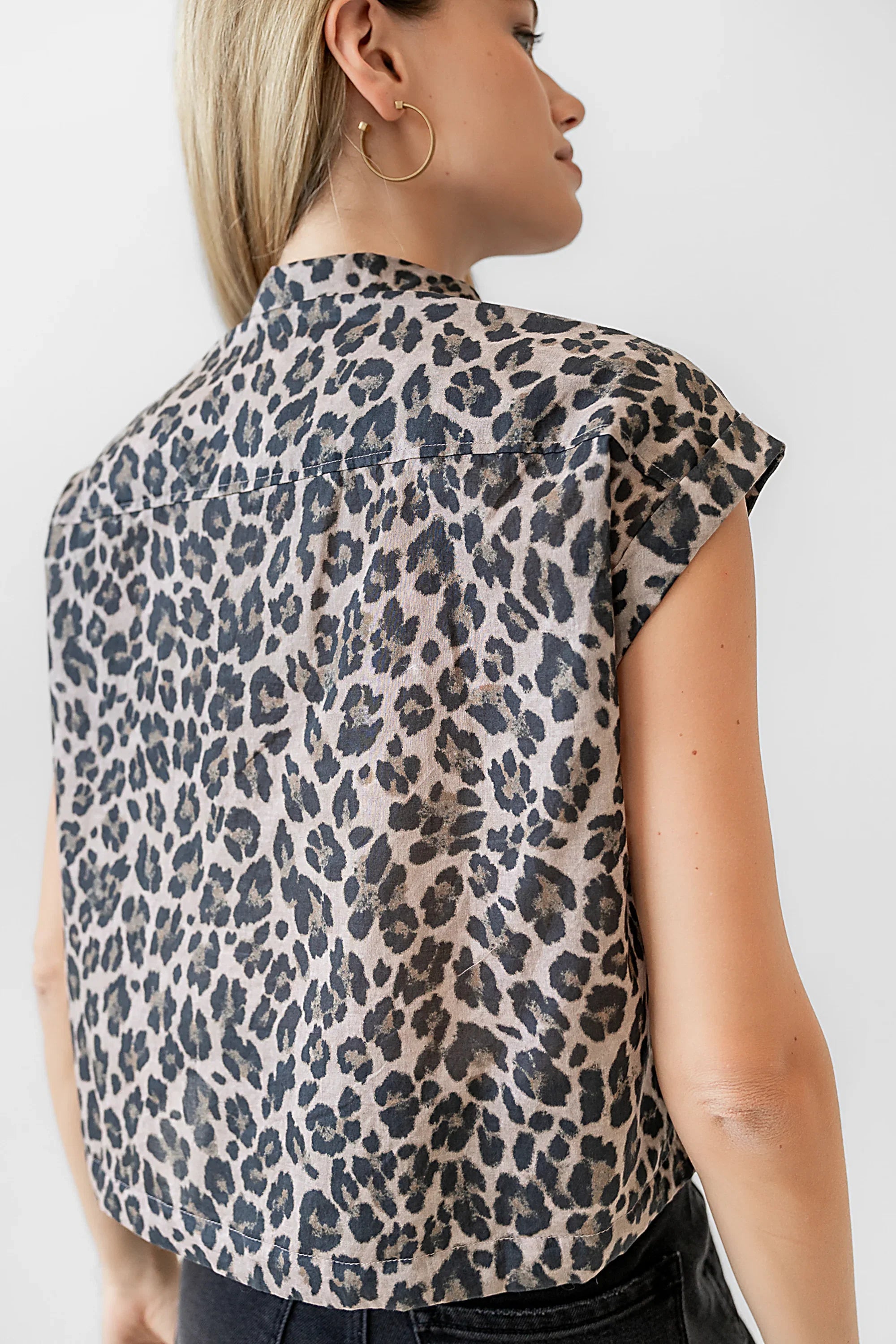 Reece Leopard Blouse FINAL SALE