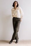 Maureen Collared Cardigan in Oatmeal FINAL SALE