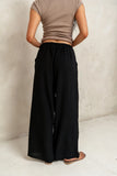 Salma Wide Leg Pants in Black