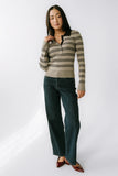 Romero Striped Sweater in Grey