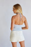 Jazzlyn Halter V Neck Top
