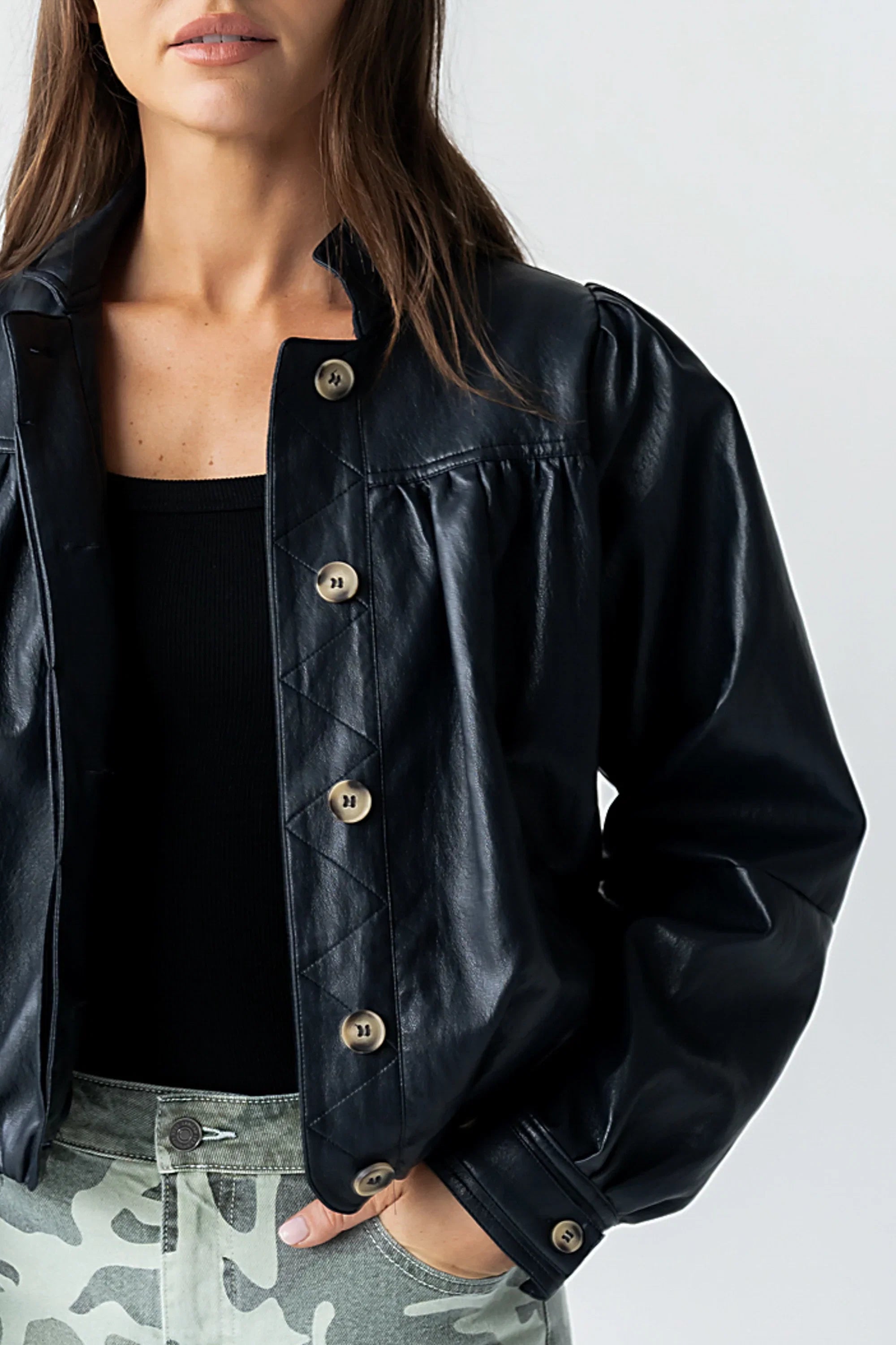 Kiele Vegan Leather Jacket