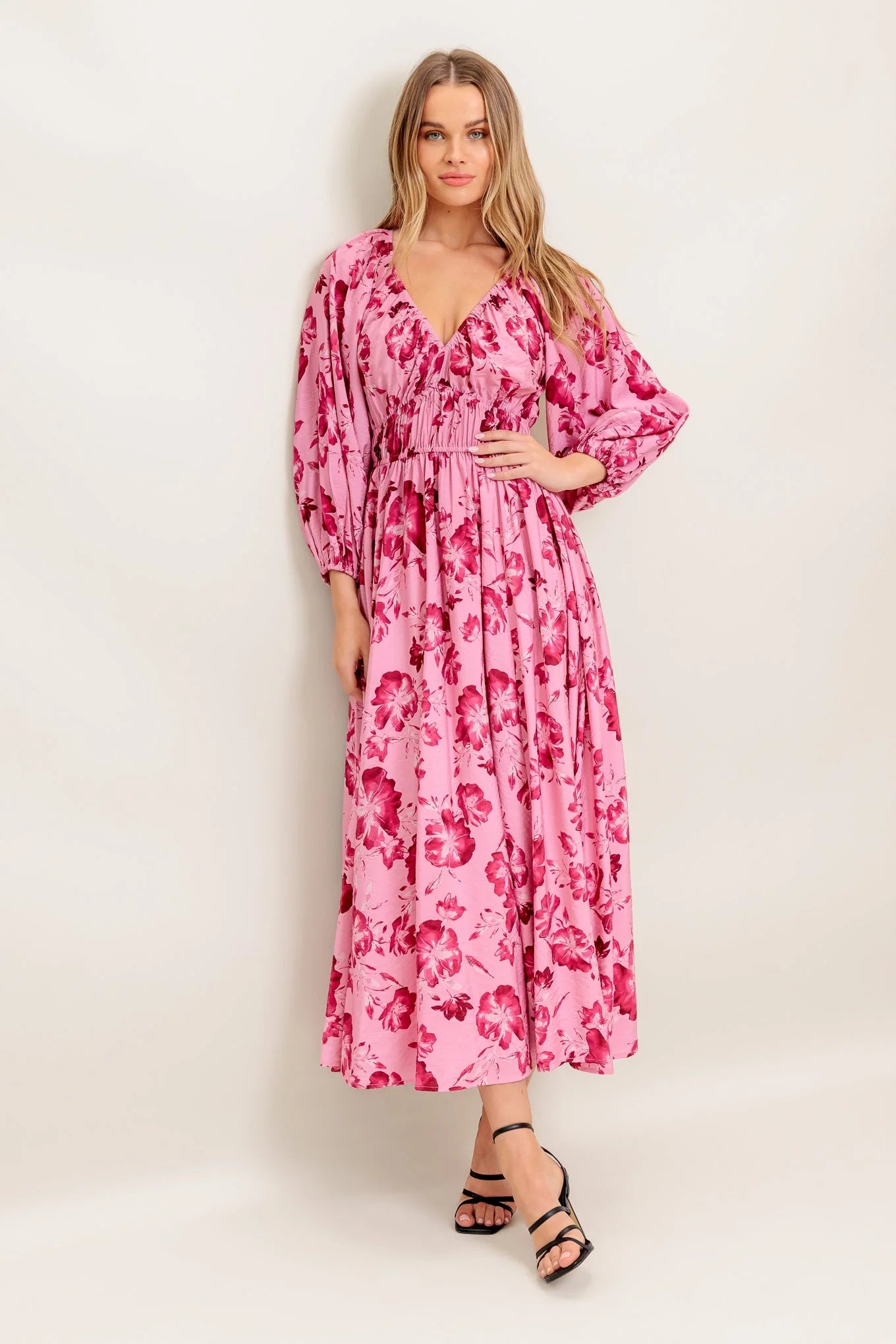 HONEY MIDI DRESS MAUVE