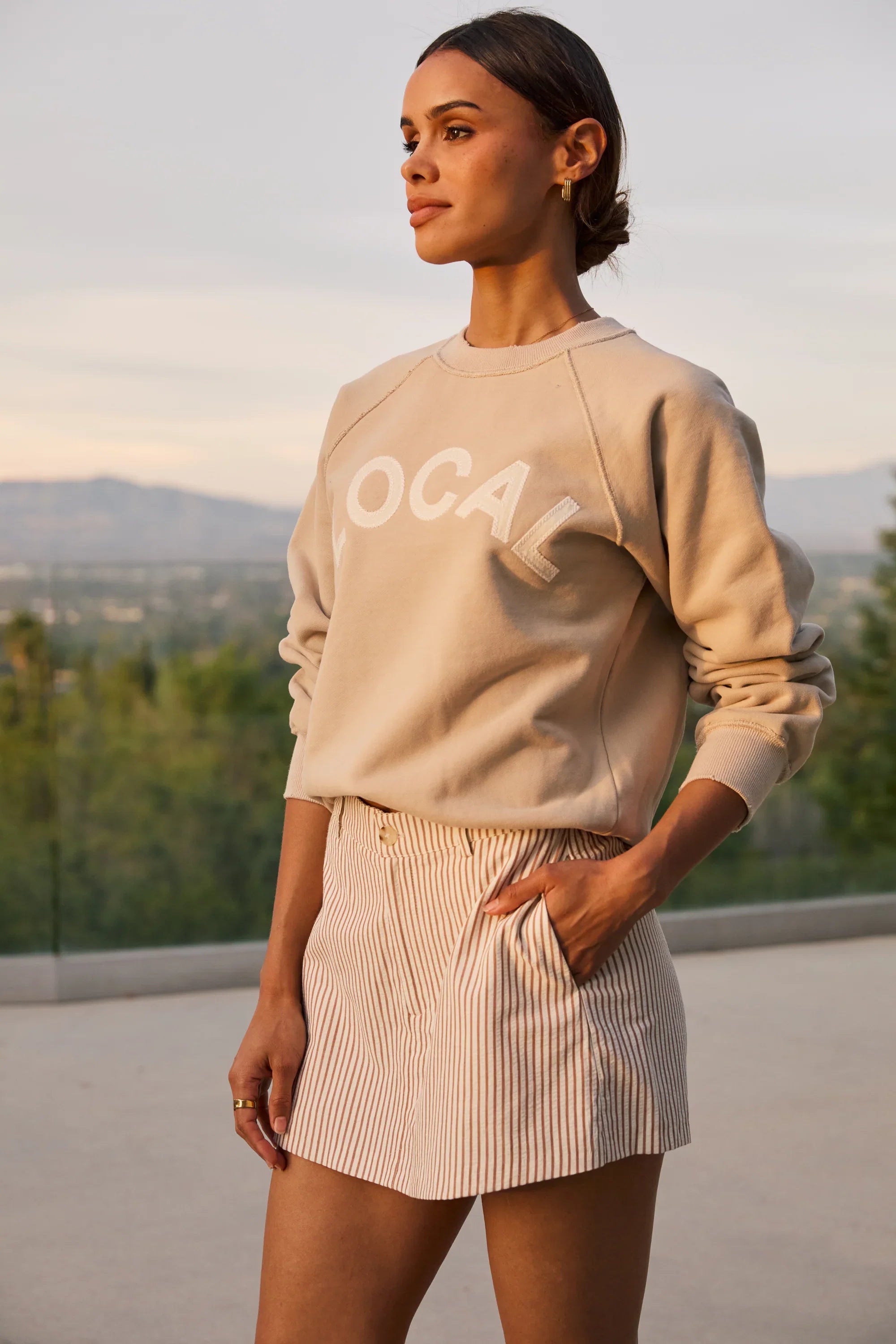 Local Sweatshirt in Beige