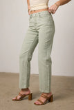 Nyla Straight Leg Jeans in Sage FINAL SALE