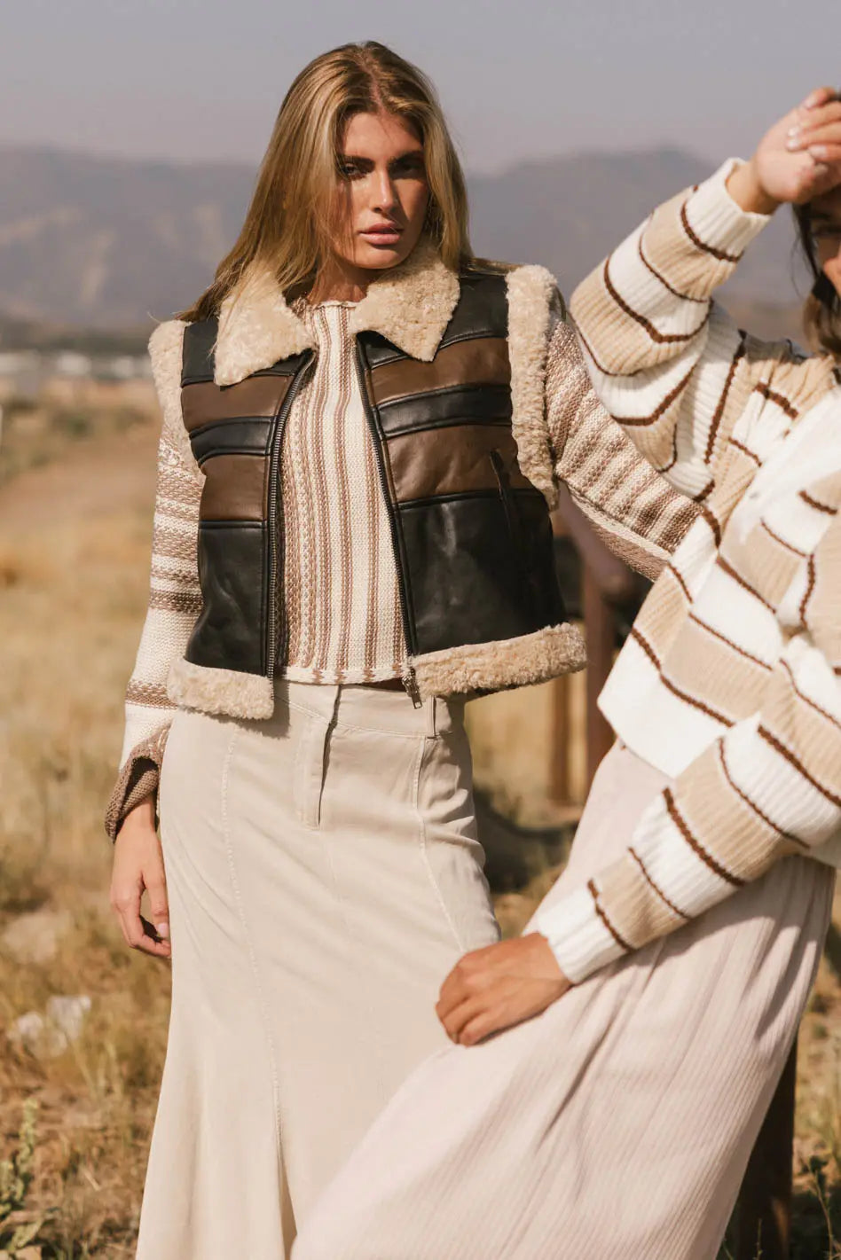 Kezia Faux Leather Vest FINAL SALE