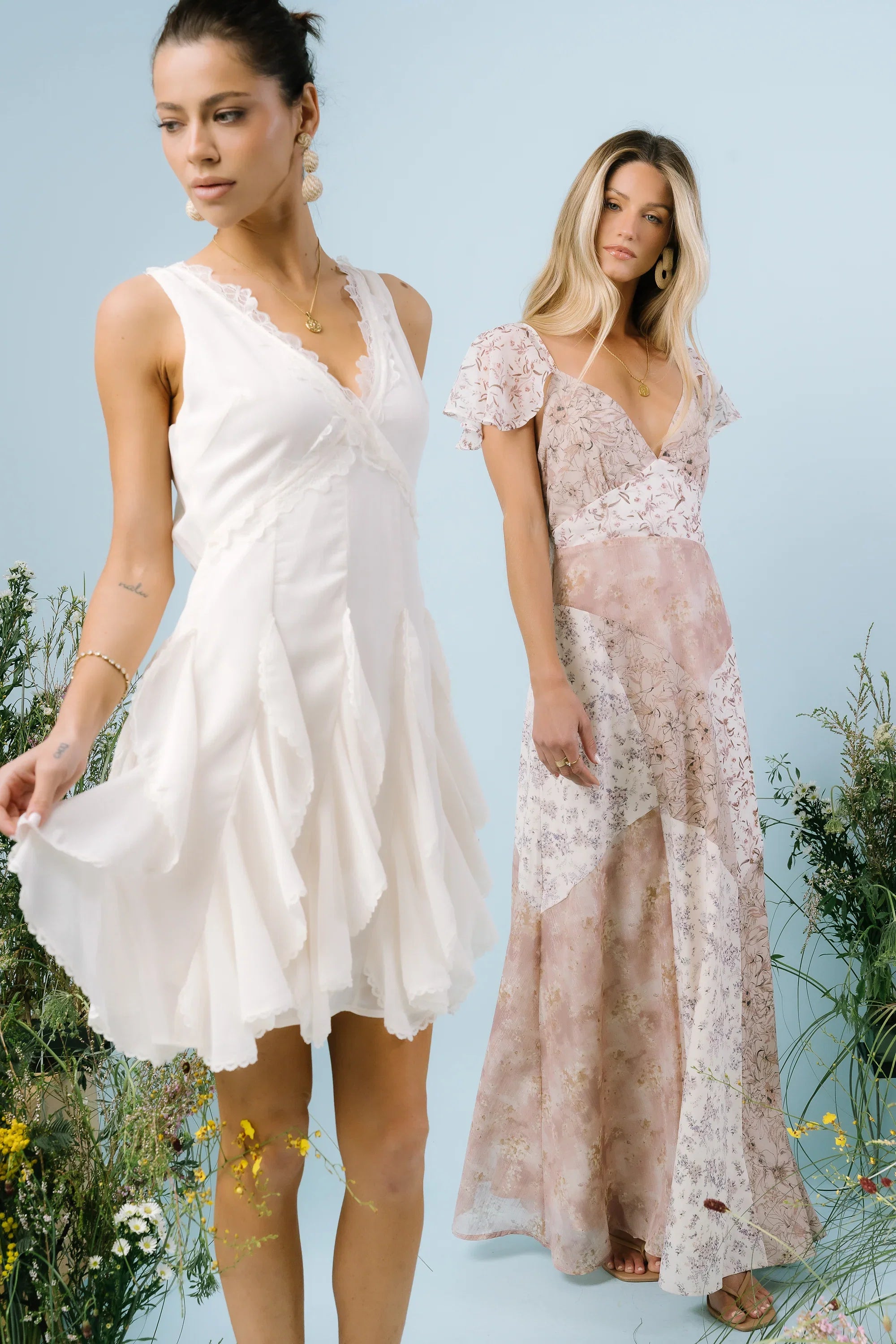 Kadie Ruffle Mini Dress