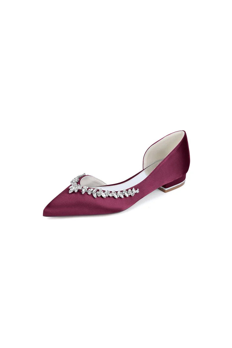 Silver Satin High Heels with Crystal Embellishments 18448 11YK