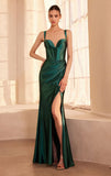 Gina Maxi Dress Satin Bustier Long Dress