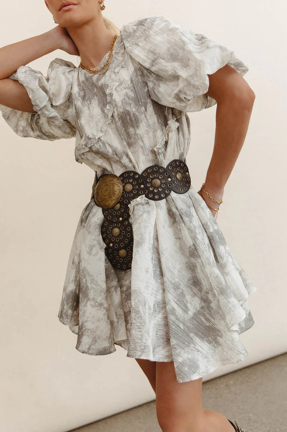Kellie Abstract Babydoll Dress FINAL SALE