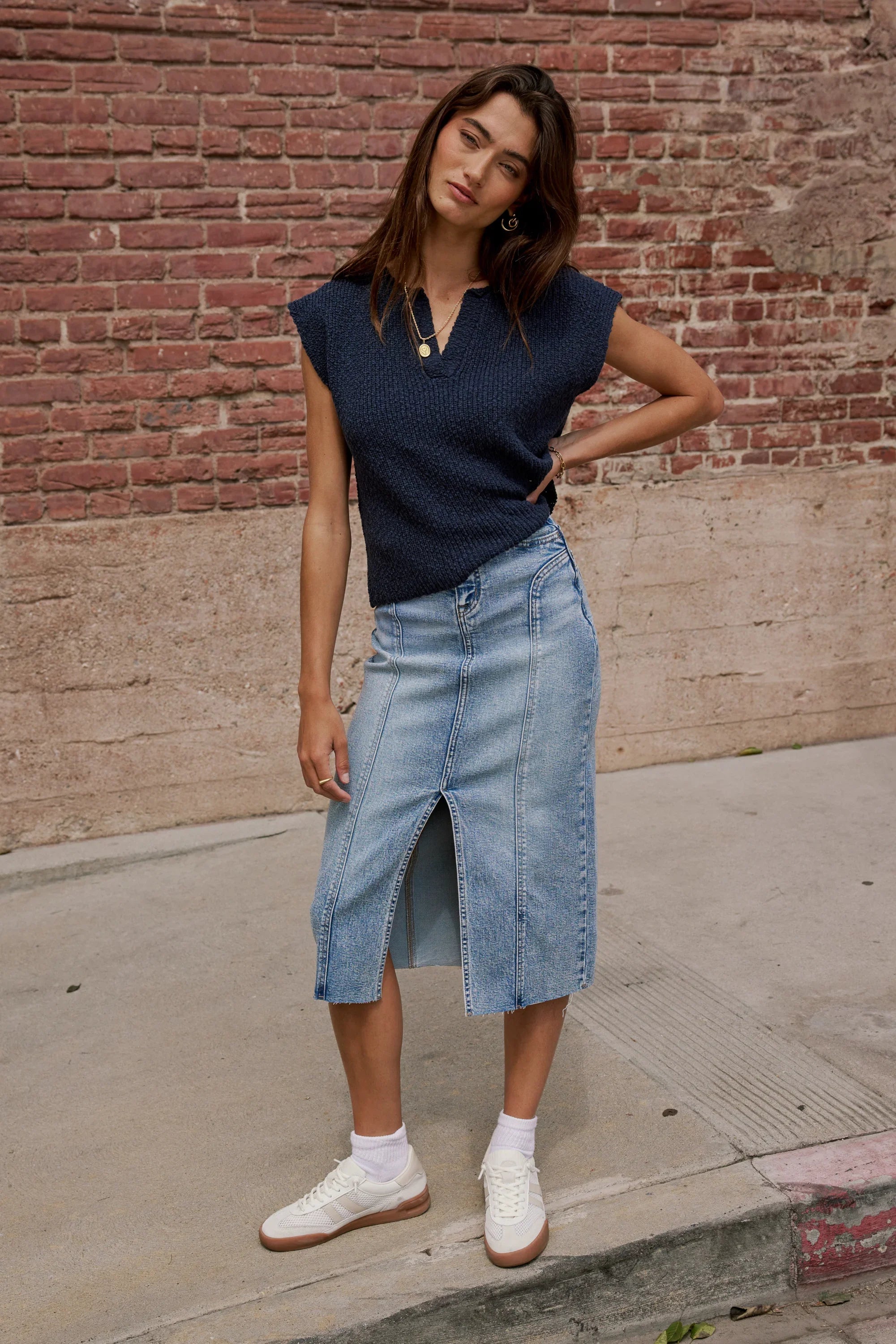Aylin Sweater in Navy FINAL SALE