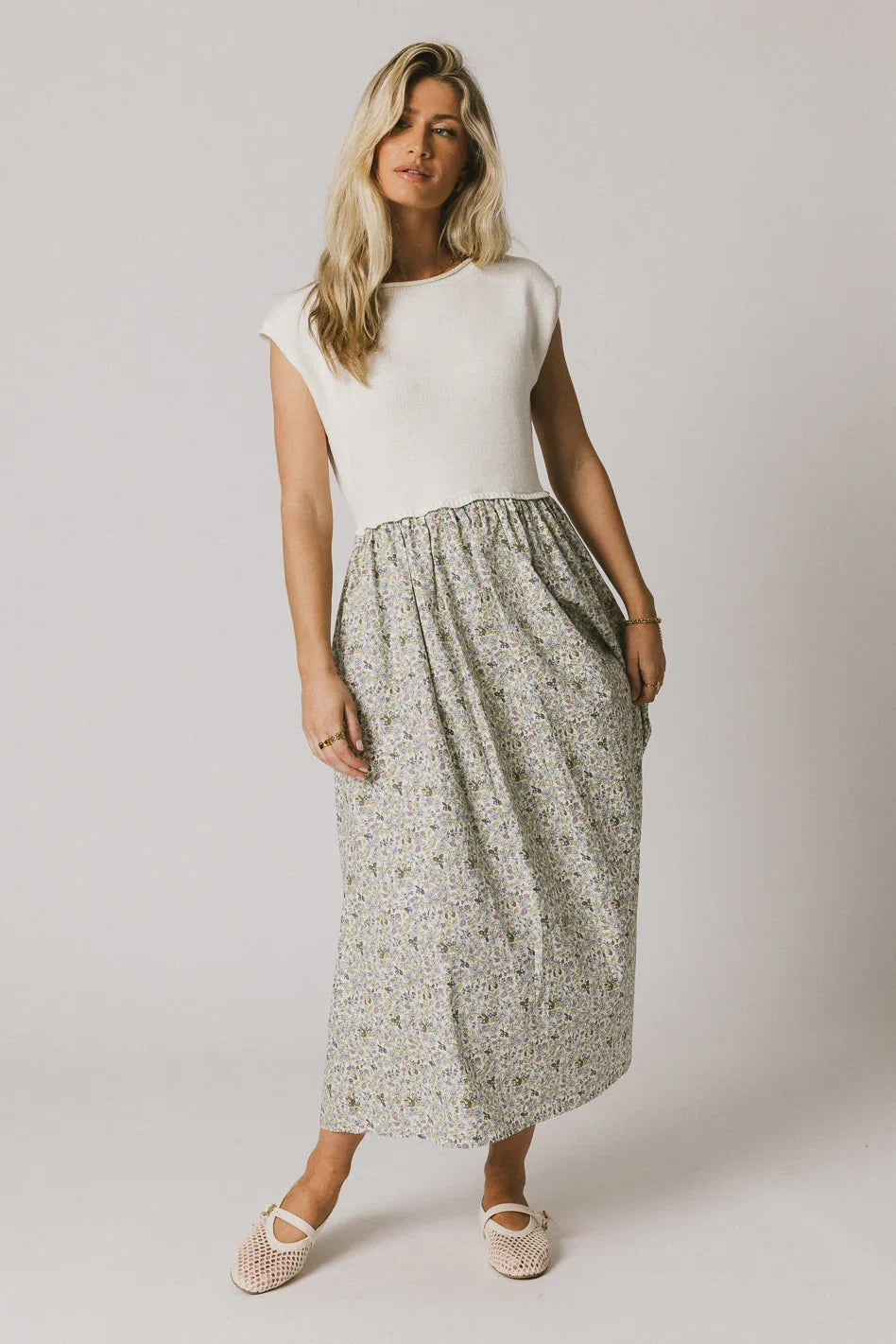 Celeste Floral Sweater Dress FINAL SALE