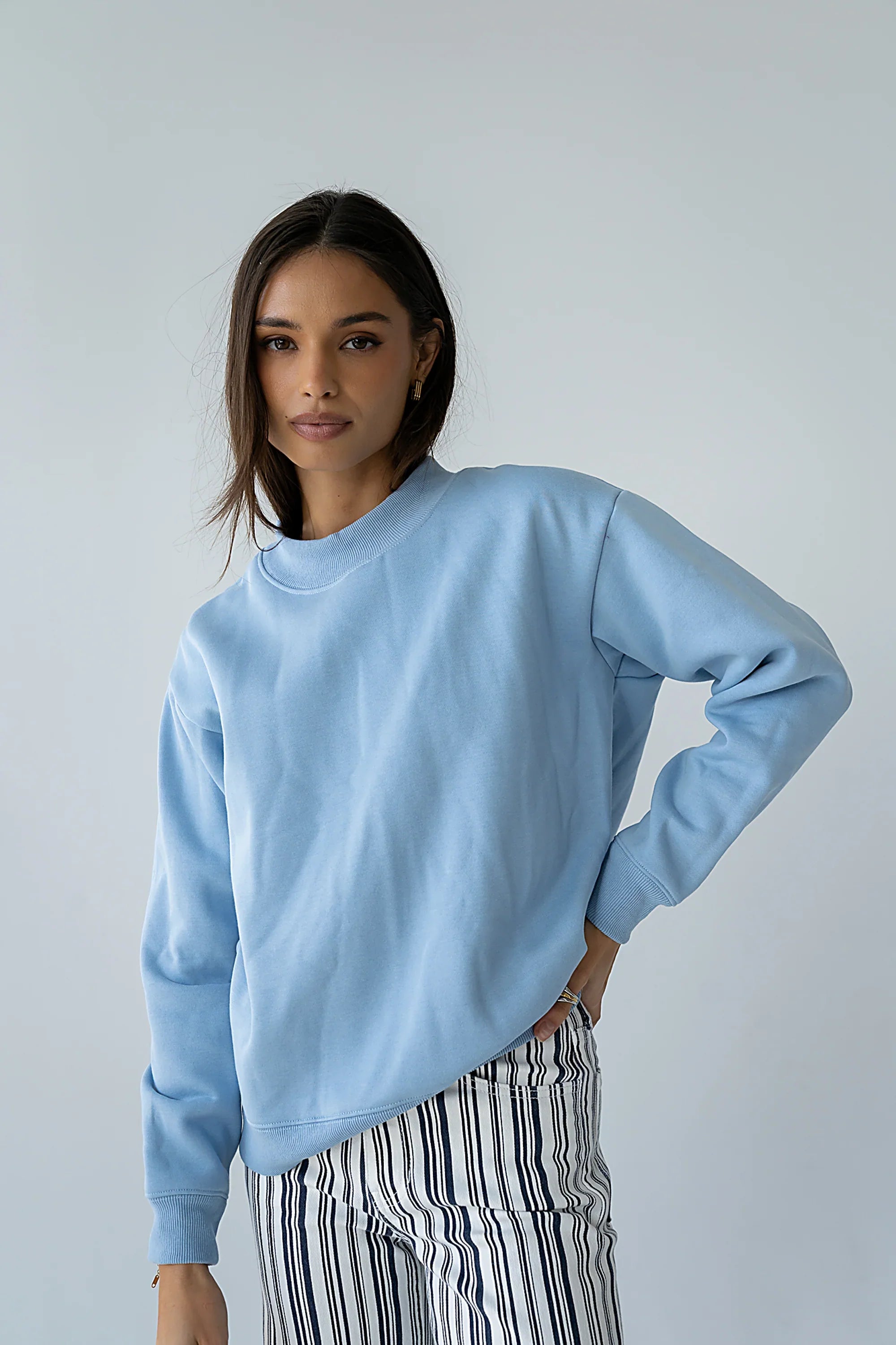Marie Oversized Sweatshirt in Blue