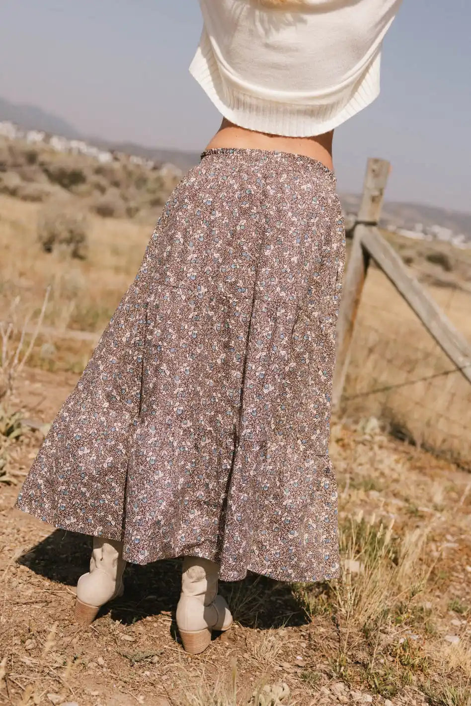 Mara Tiered Midi Skirt FINAL SALE
