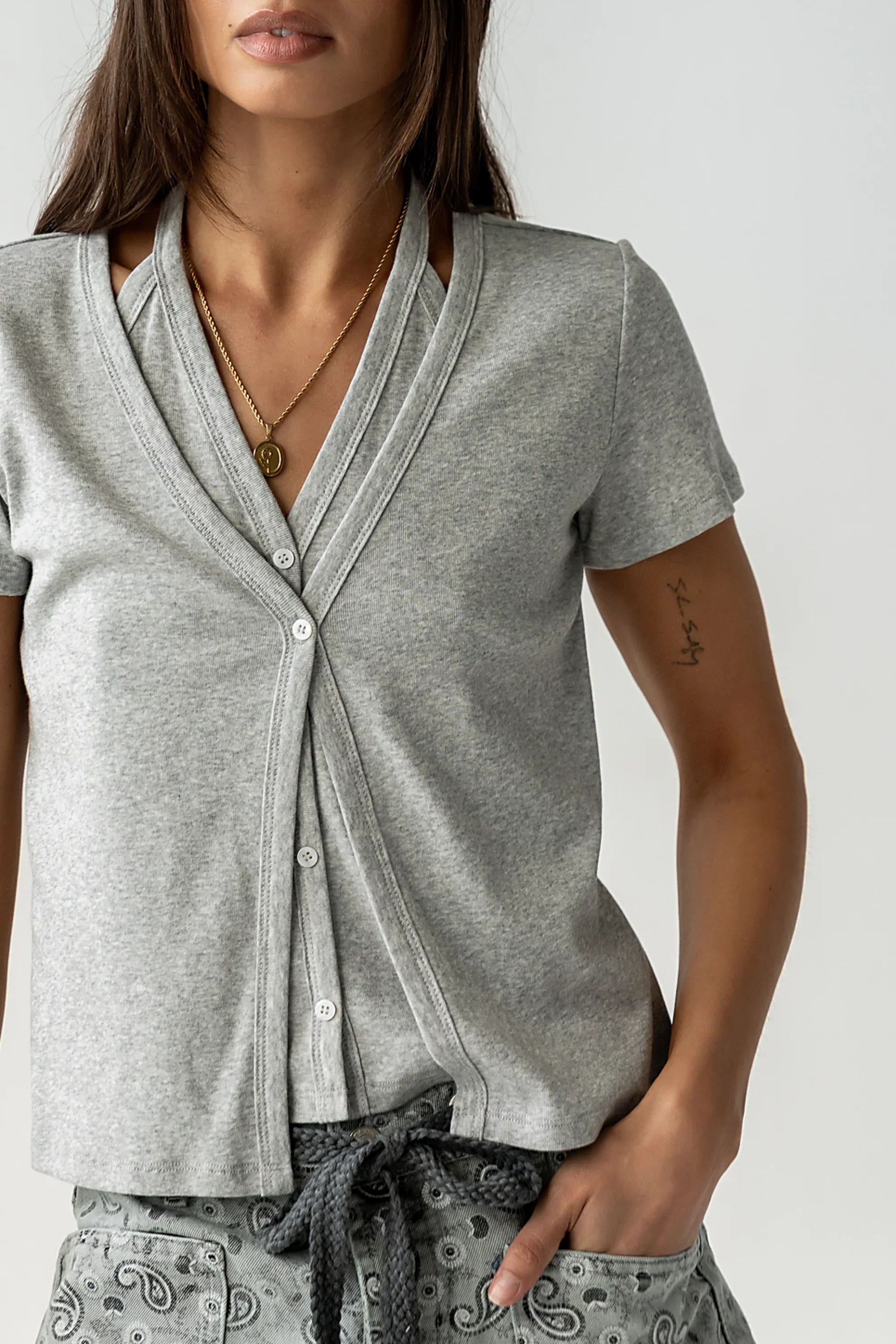 Hana Double Layer Top