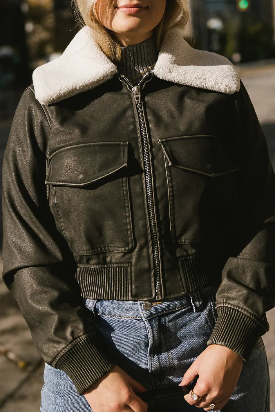 BlankNYC Take Flight Vegan Jacket FINAL SALE