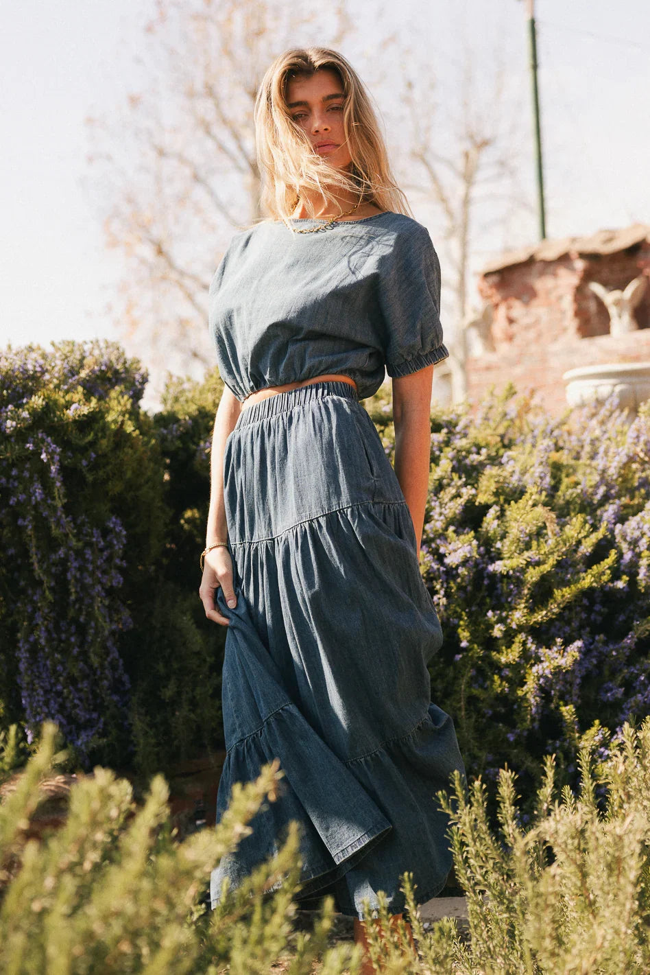 Kiera Denim Maxi Skirt FINAL SALE