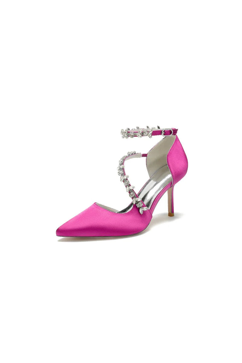 Pointed Toe Slingback Strap High Heel