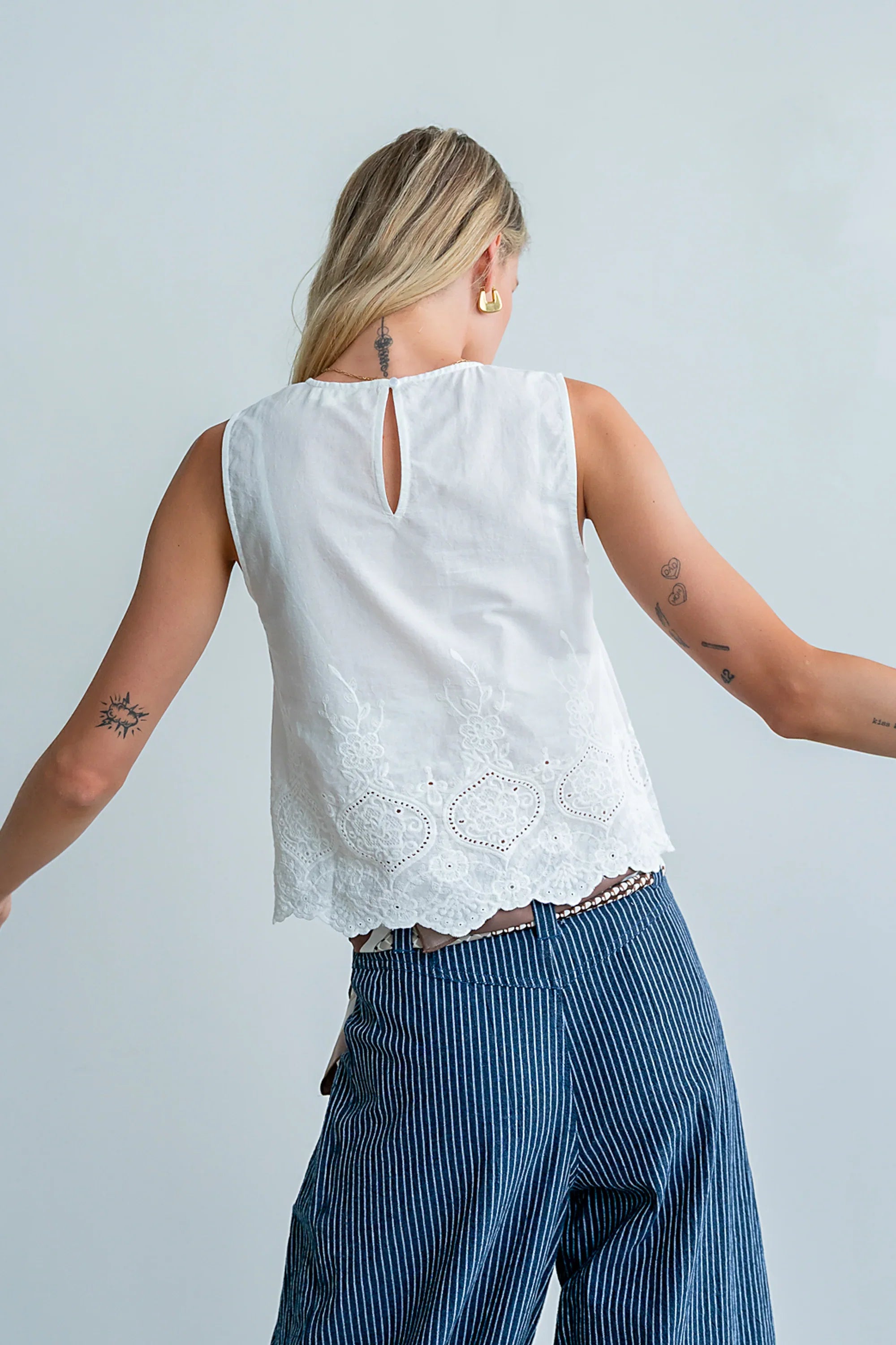 Miley Embroidered Tank Top