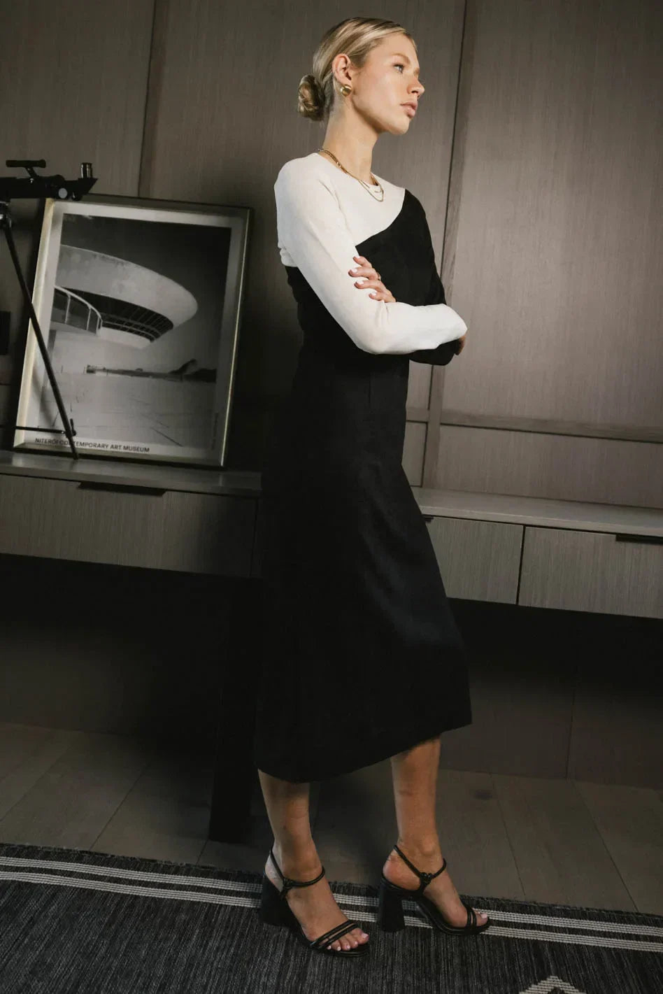 Fér Böhme Two Tone Suede Dress FINAL SALE