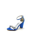 Ankle Strap Party Sandals with Rhinestone