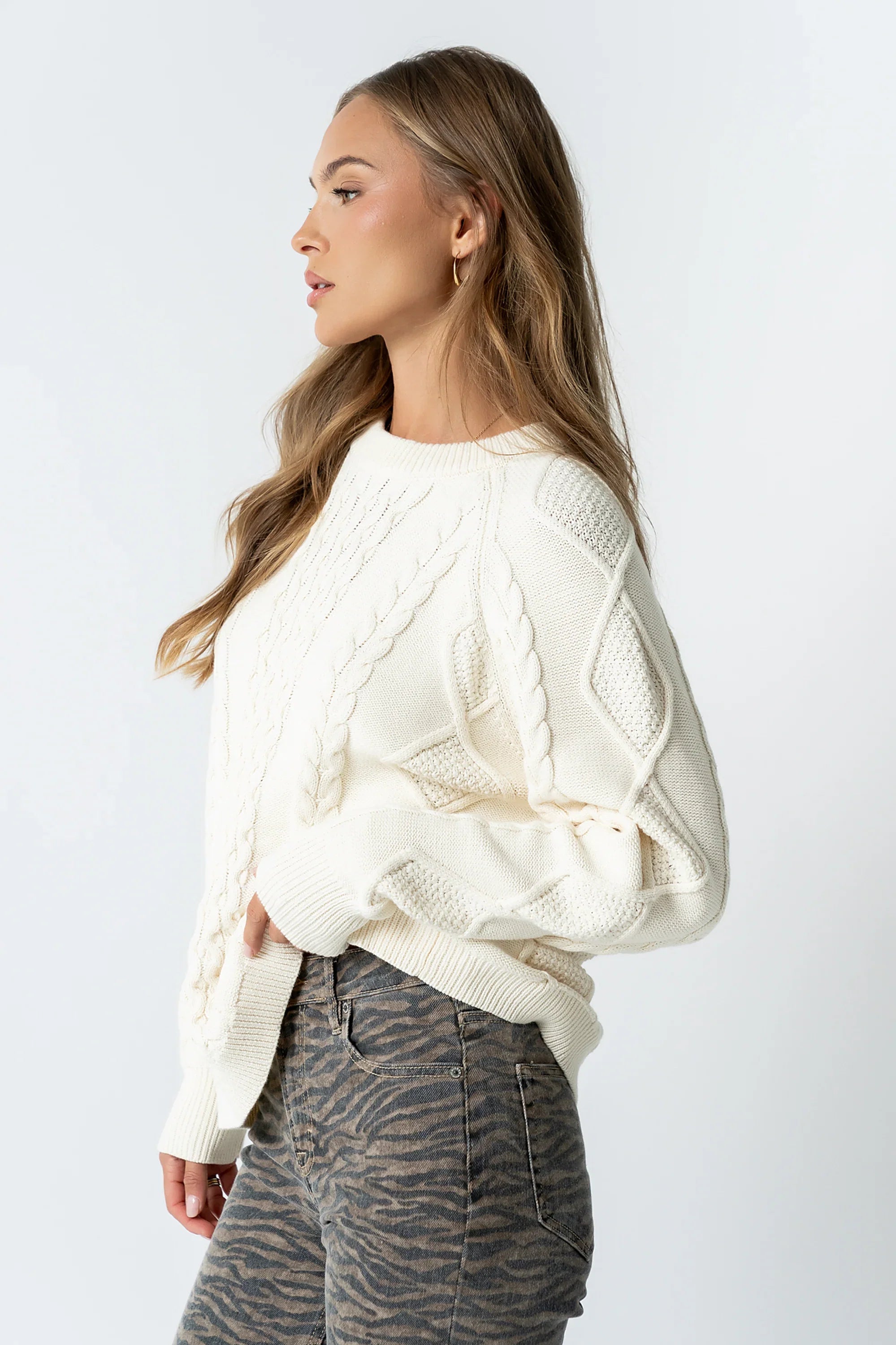 Toni Cable Knit Sweater FINAL SALE