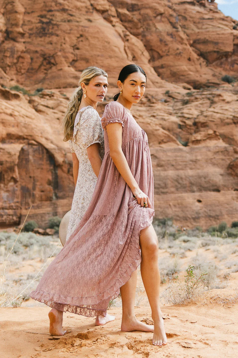 Bailey Lace Dress in Rose FINAL SALE