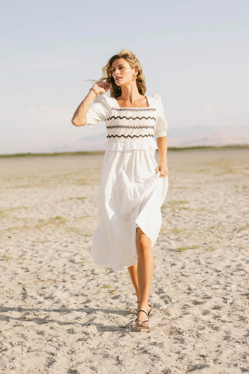 Sinead Smocked Back Midi Dress FINAL SALE