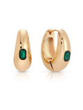Deco Crystal Hoops