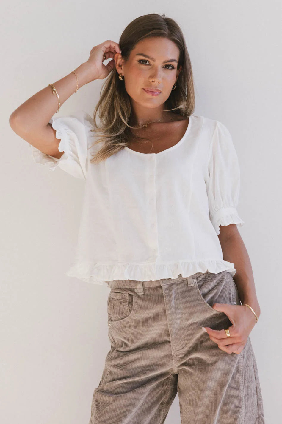 Roselinda Button Up Top FINAL SALE
