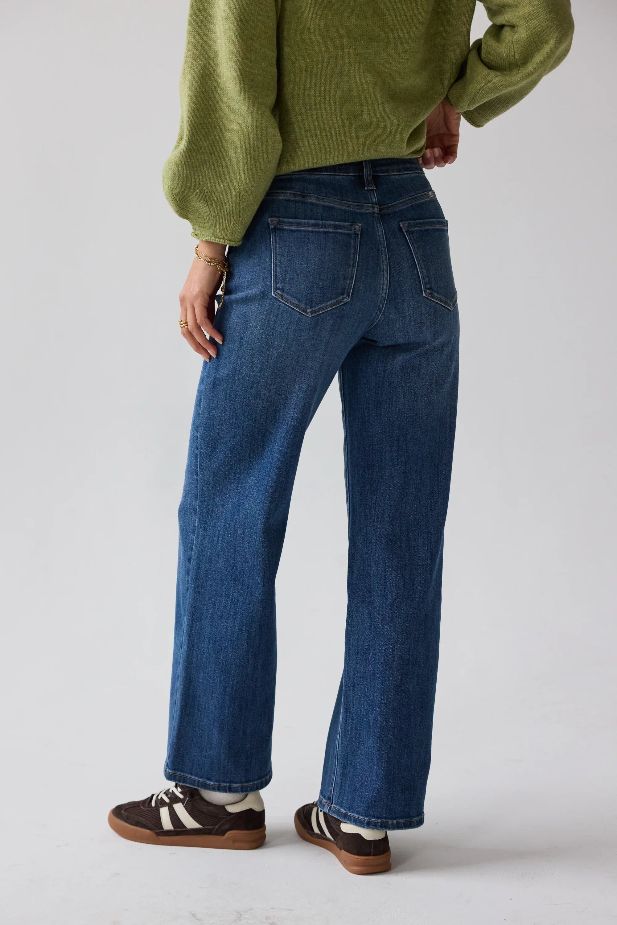 Terry Wide Leg Jeans