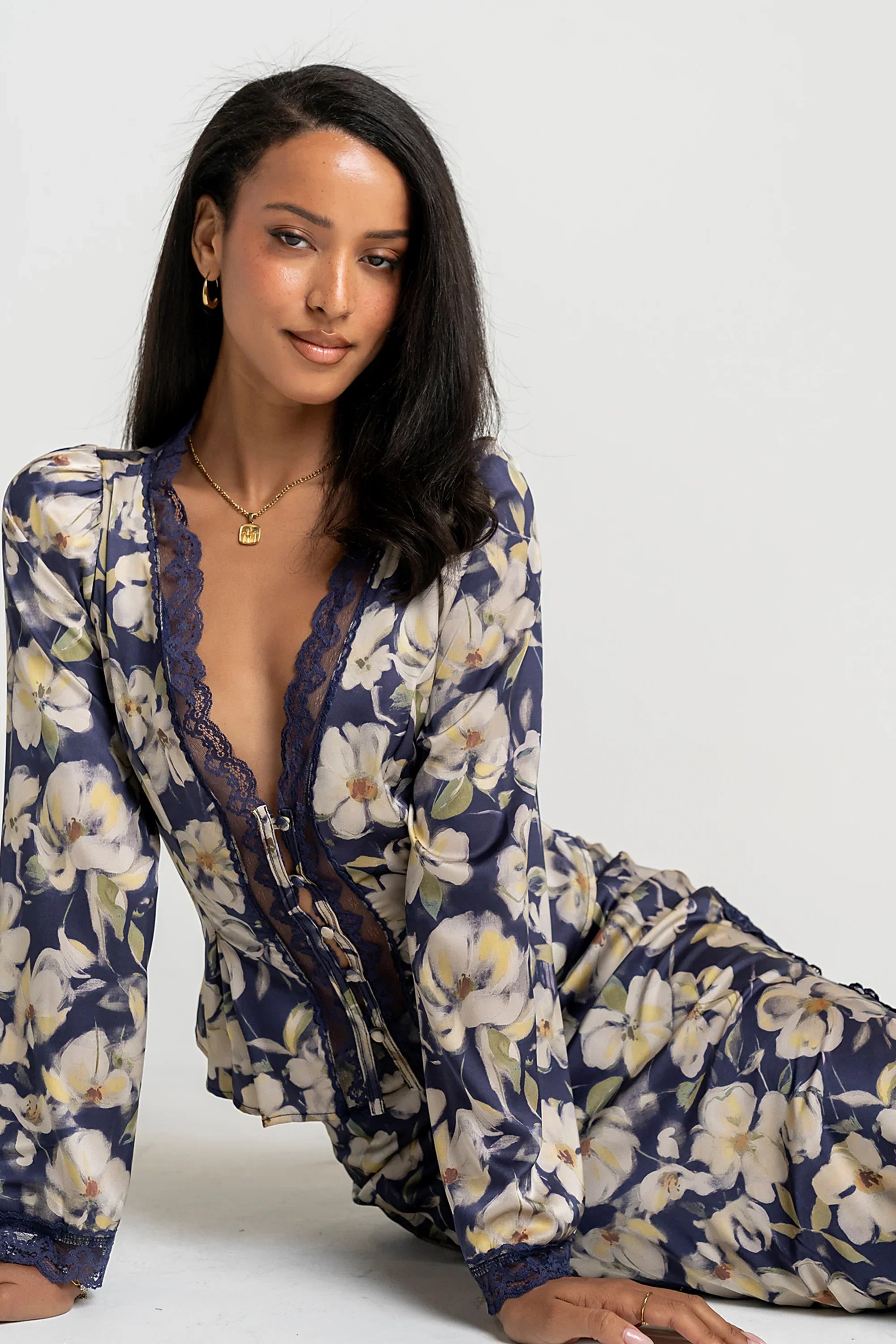 Kirsty Floral Satin Top