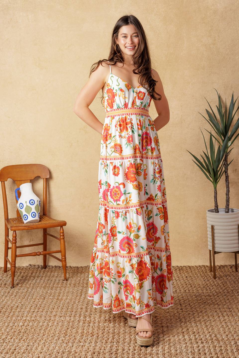 SUMMER SANGRIA MAXI DRESS RED