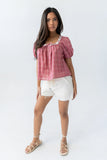 Briana Plaid Blouse