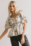 Arden Floral Tie Blouse FINAL SALE