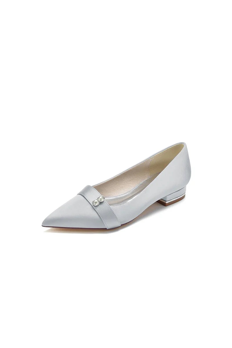 Crystal Cocktail Pointed Toe Flats