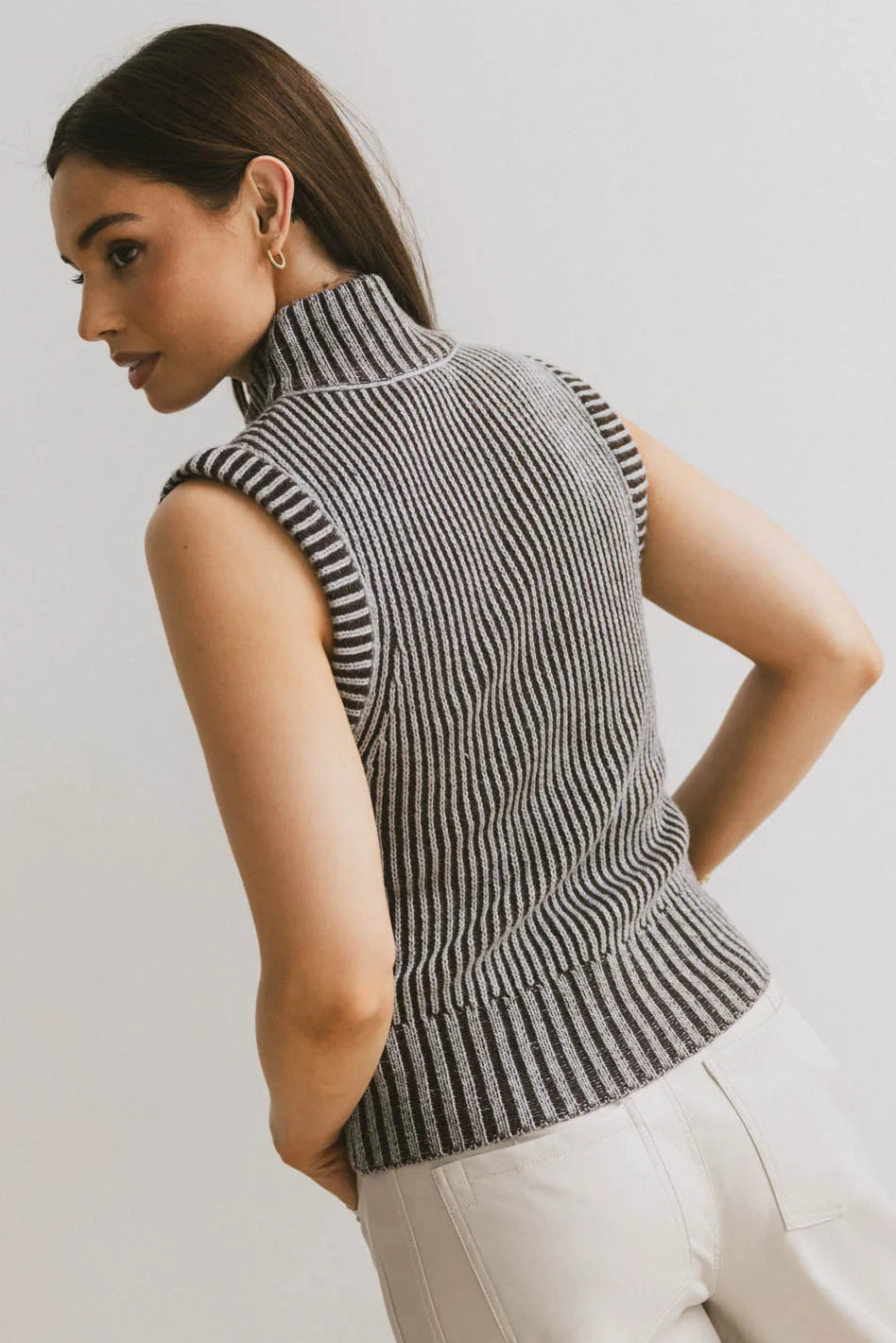 Monroe Zip Up in Grey FINAL SALE