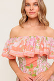RAE MINI DRESS CORAL