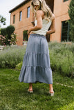 Lucy Tiered Denim Skirt