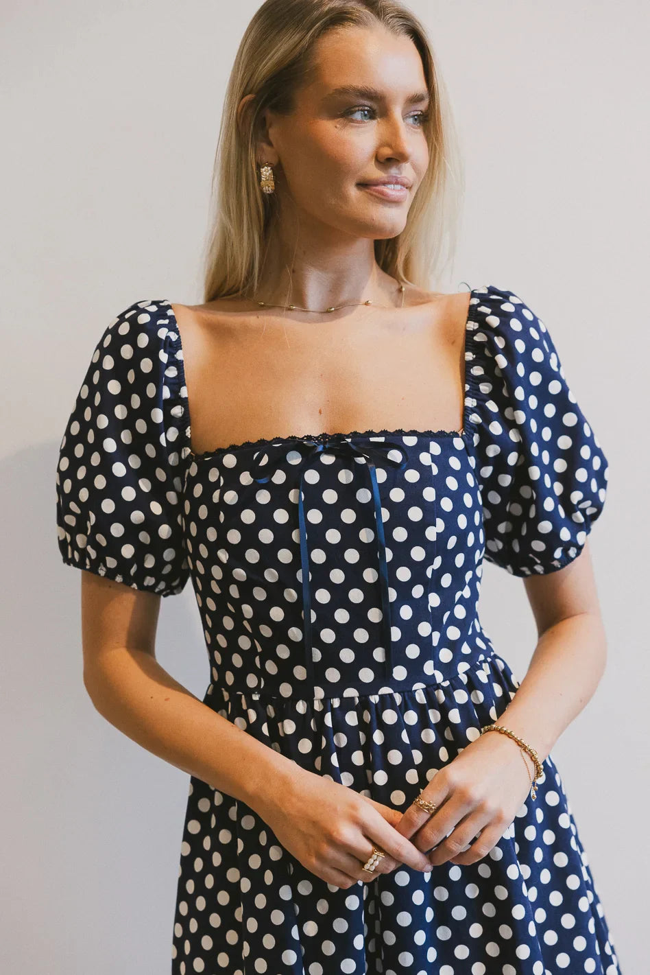 Katerina Polka Dot Midi Dress FINAL SALE