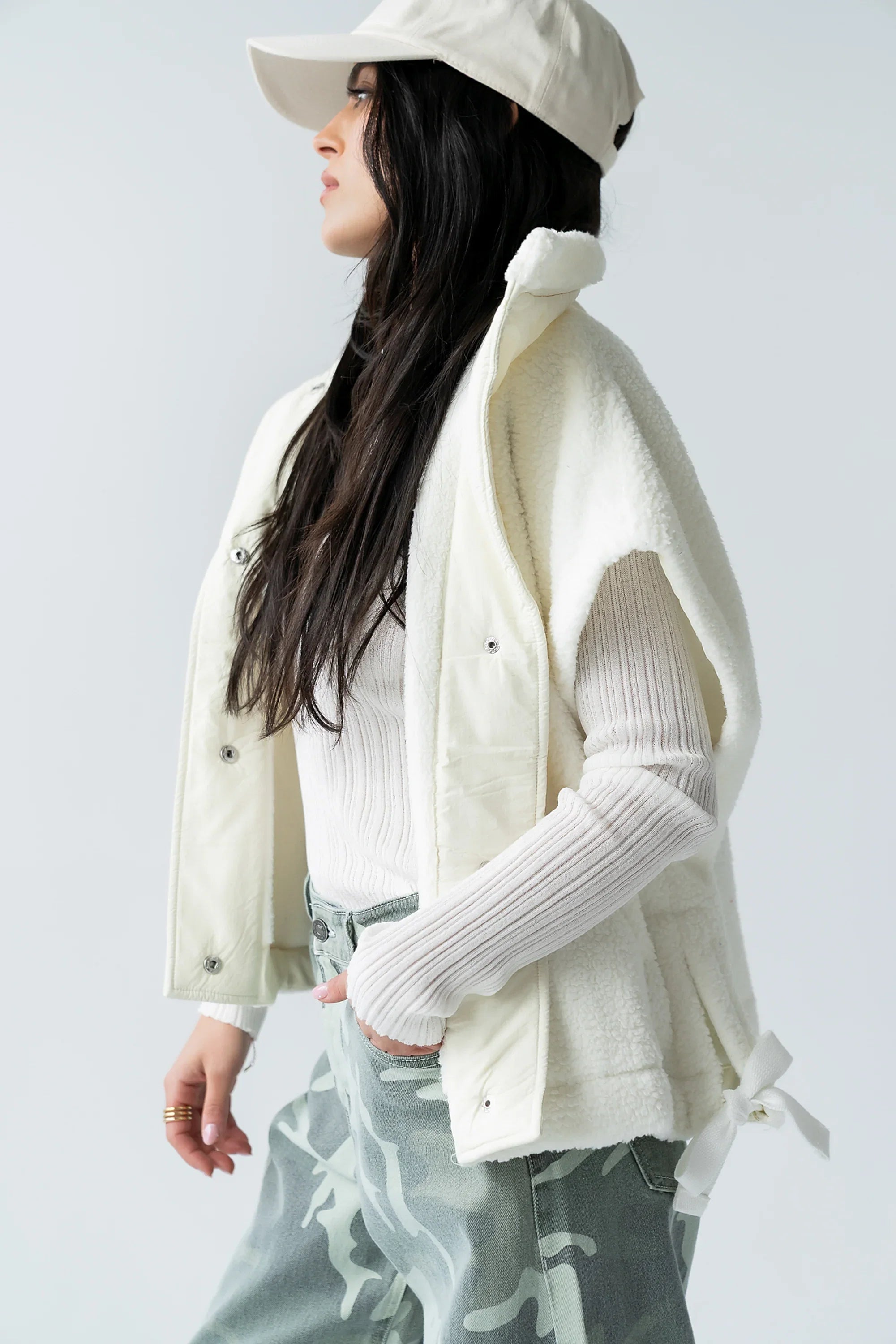 Marsha Oversized Sherpa Vest