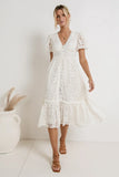 Rowan Lace Dress in White FINAL SALE