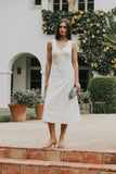 Ariel Embroidered Midi Dress