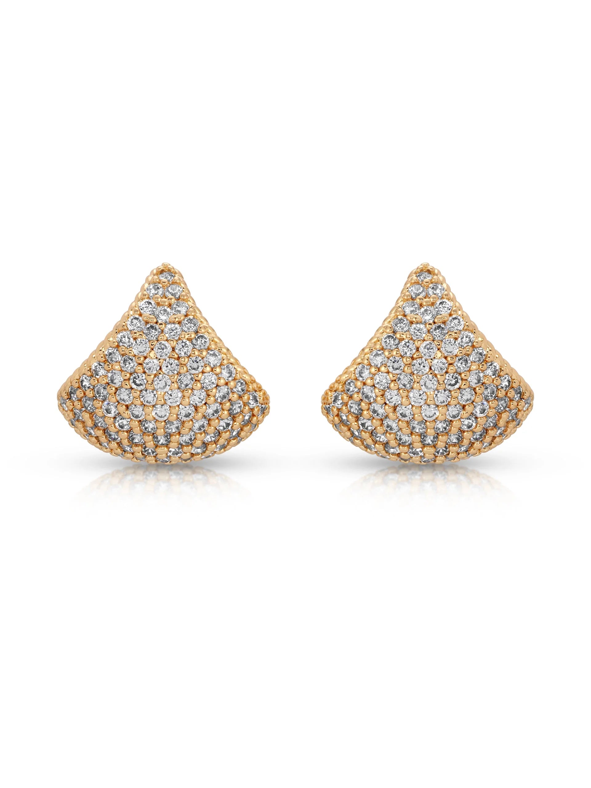 Pavé Encrusted Huggie Hoops