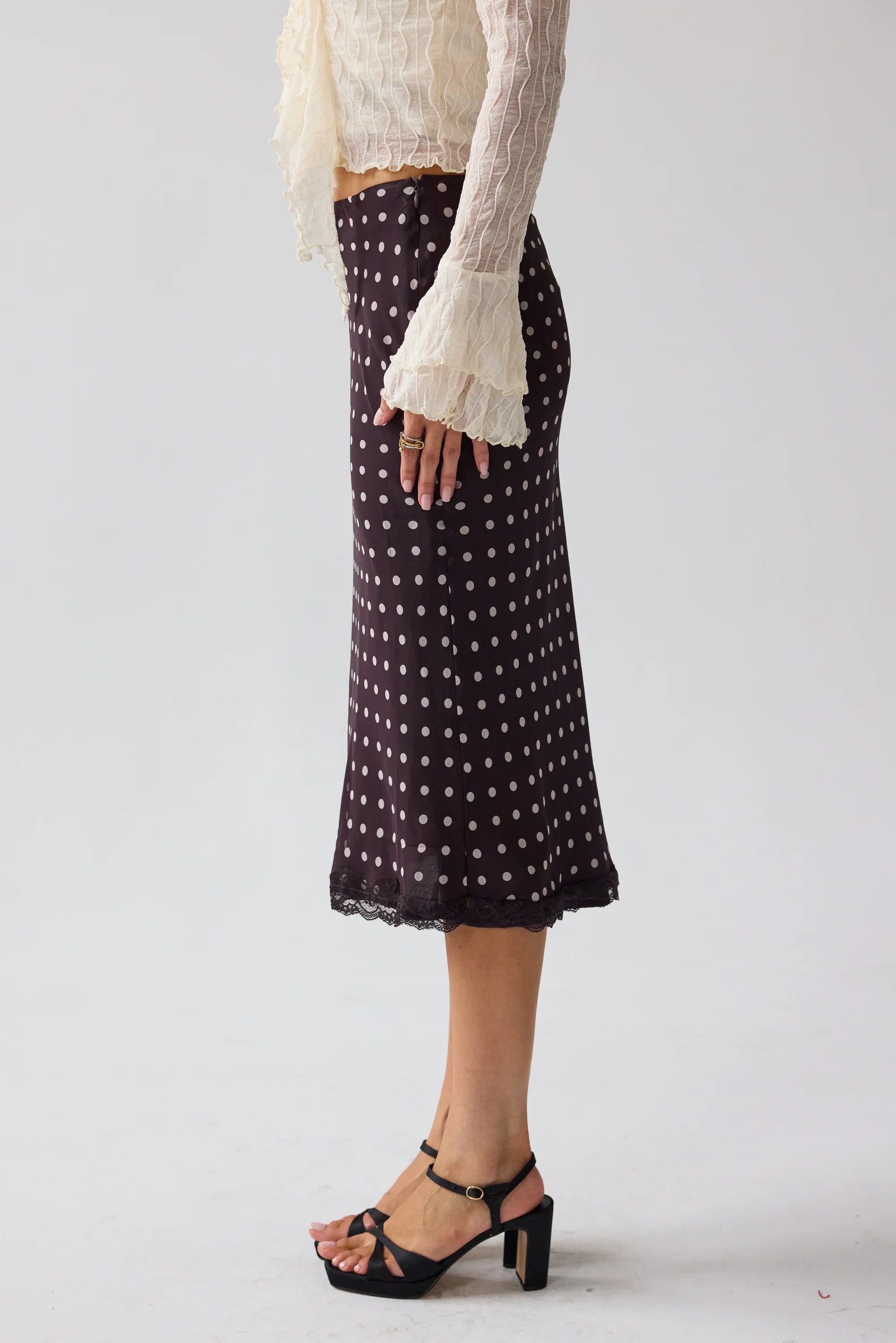 Croft Polka Dot Midi Skirt FINAL SALE