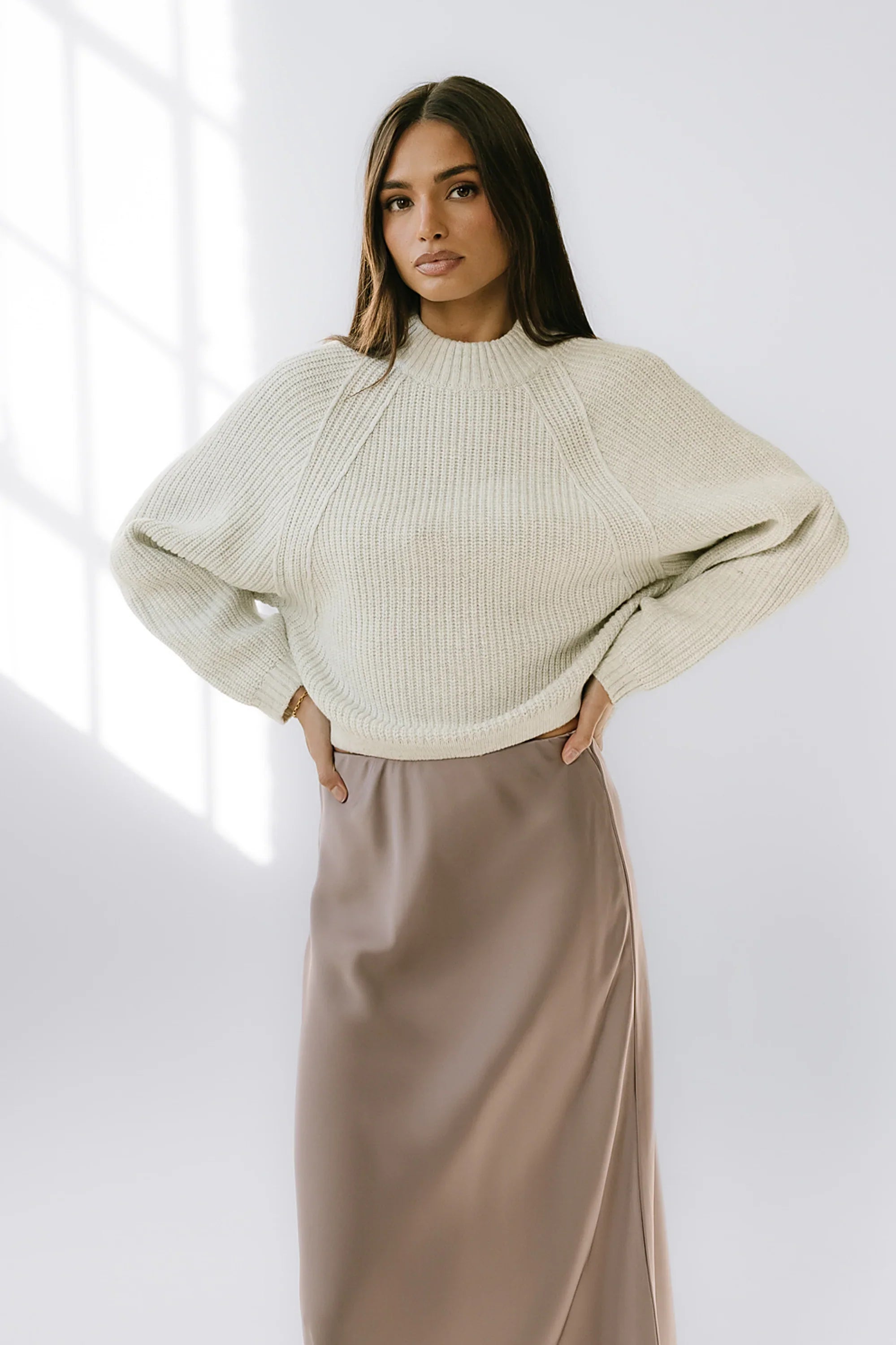 Shayla Knit Sweater in Ivory FINAL SALE