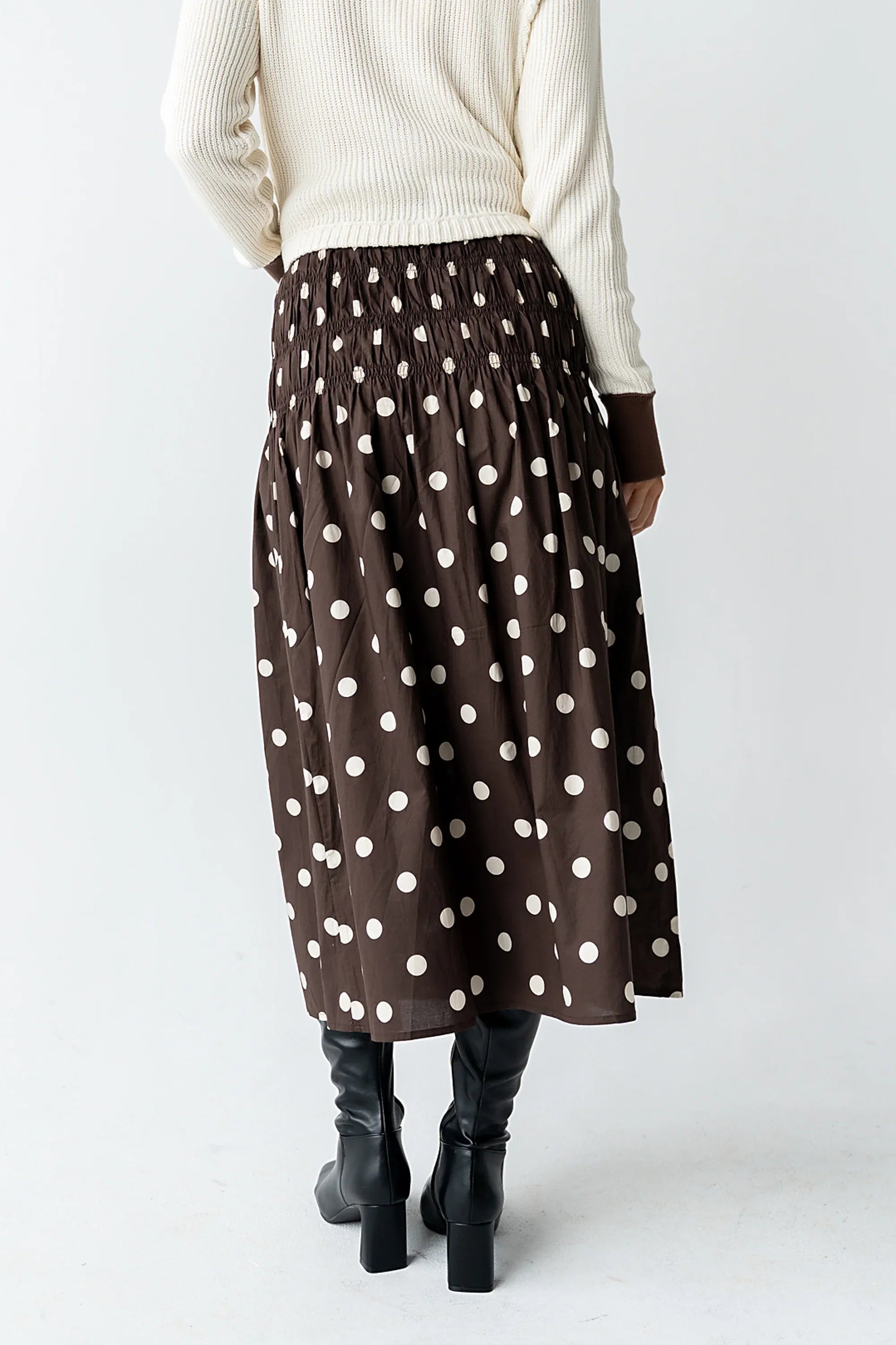 Ricky Polka Dot Midi Skirt