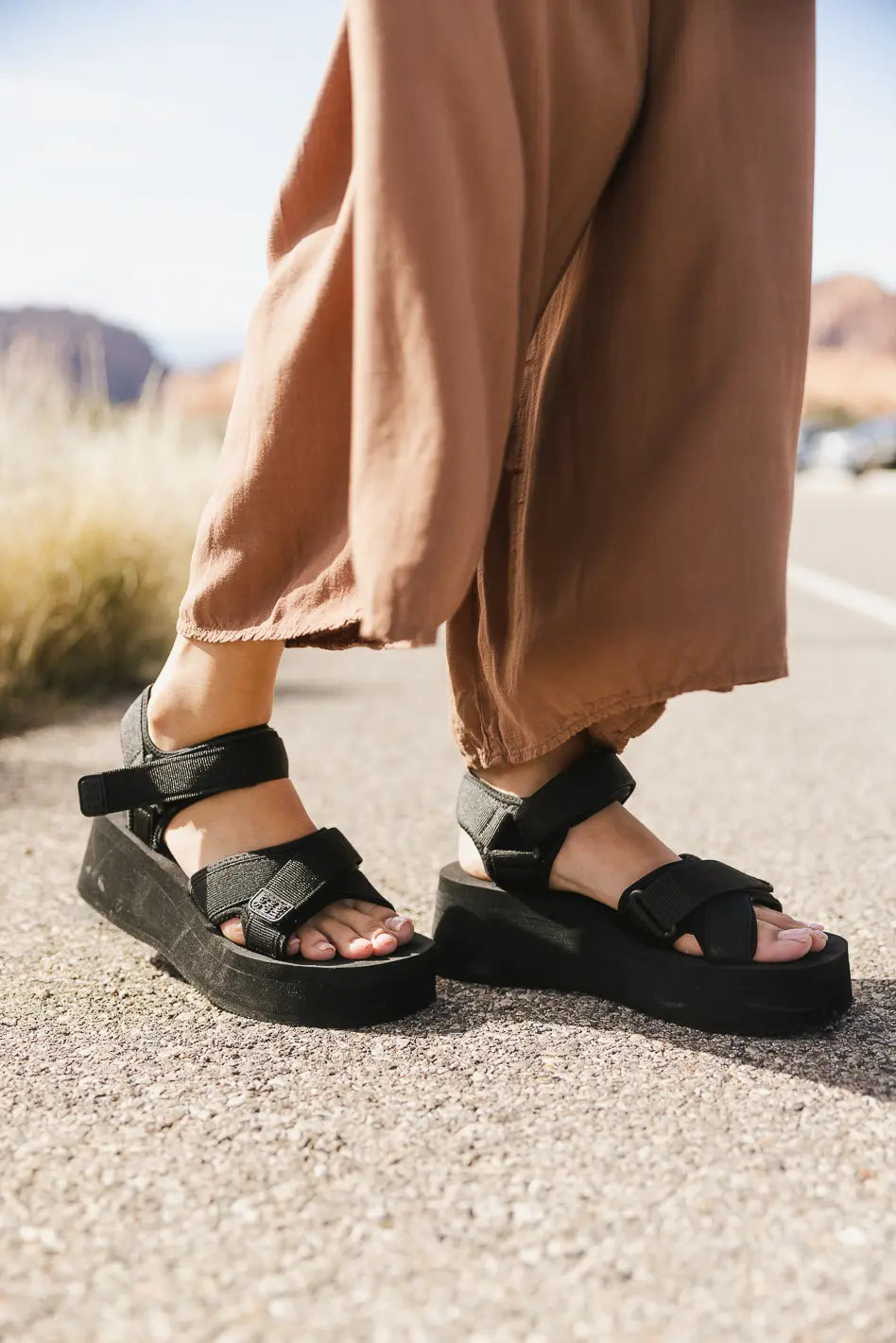 Seychelles Serenade Platform Sandals in Black FINAL SALE