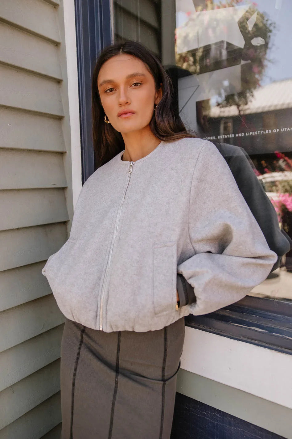Vesper Brushed Bomber Jacket FINAL SALE
